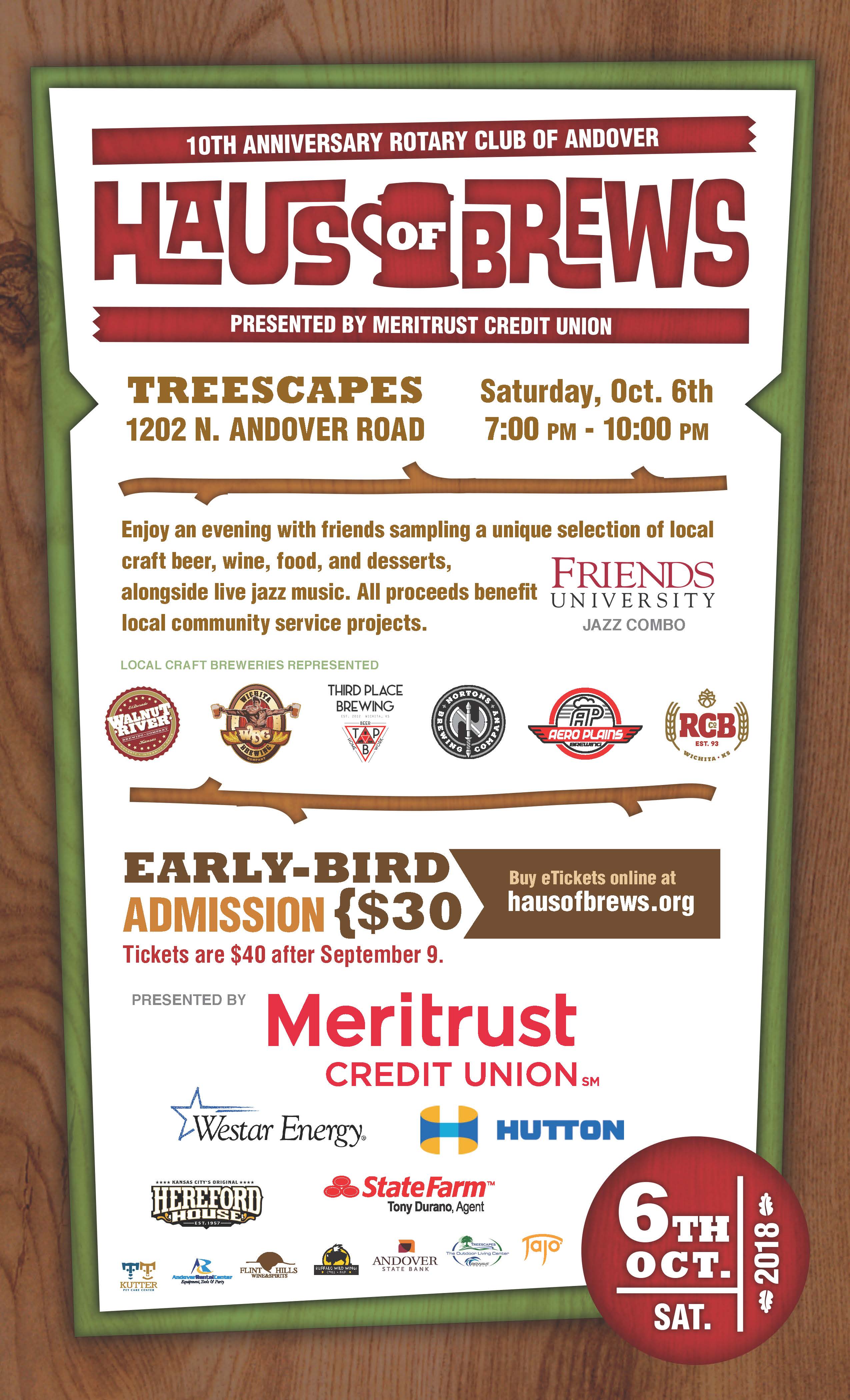 2018 Haus of Brews Flyer 2018 Haus of Brews Flyer