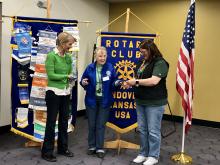 Jen Griffin and Deb Brinegar with Cathy Harmon